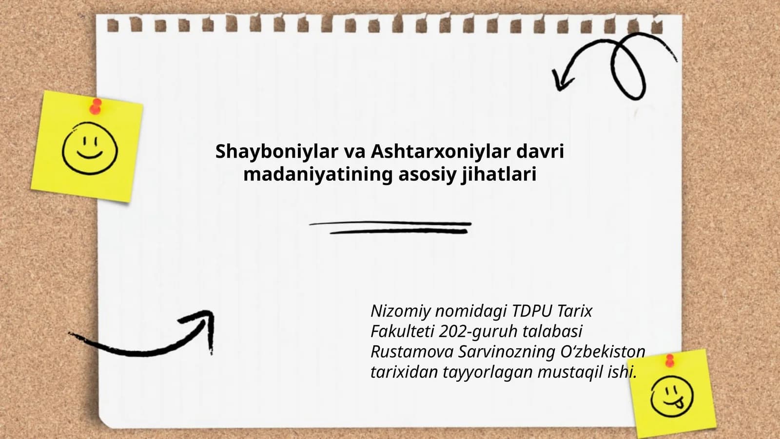 Shayboniylar va Ashtarxoniylar davri madaniyatining asosiy jihatlari