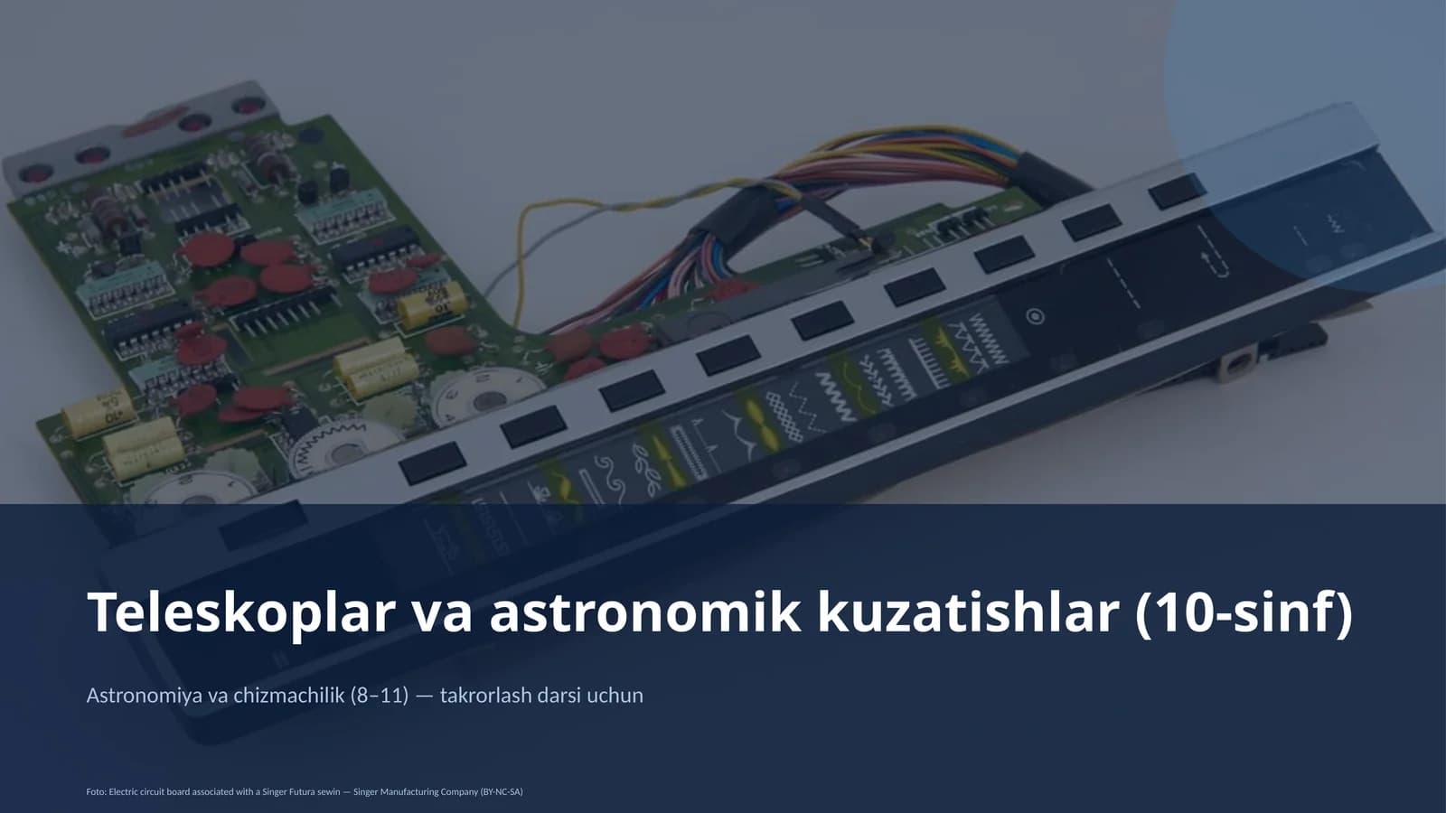 Teleskoplar va astronomik kuzatishlar (10-sinf)