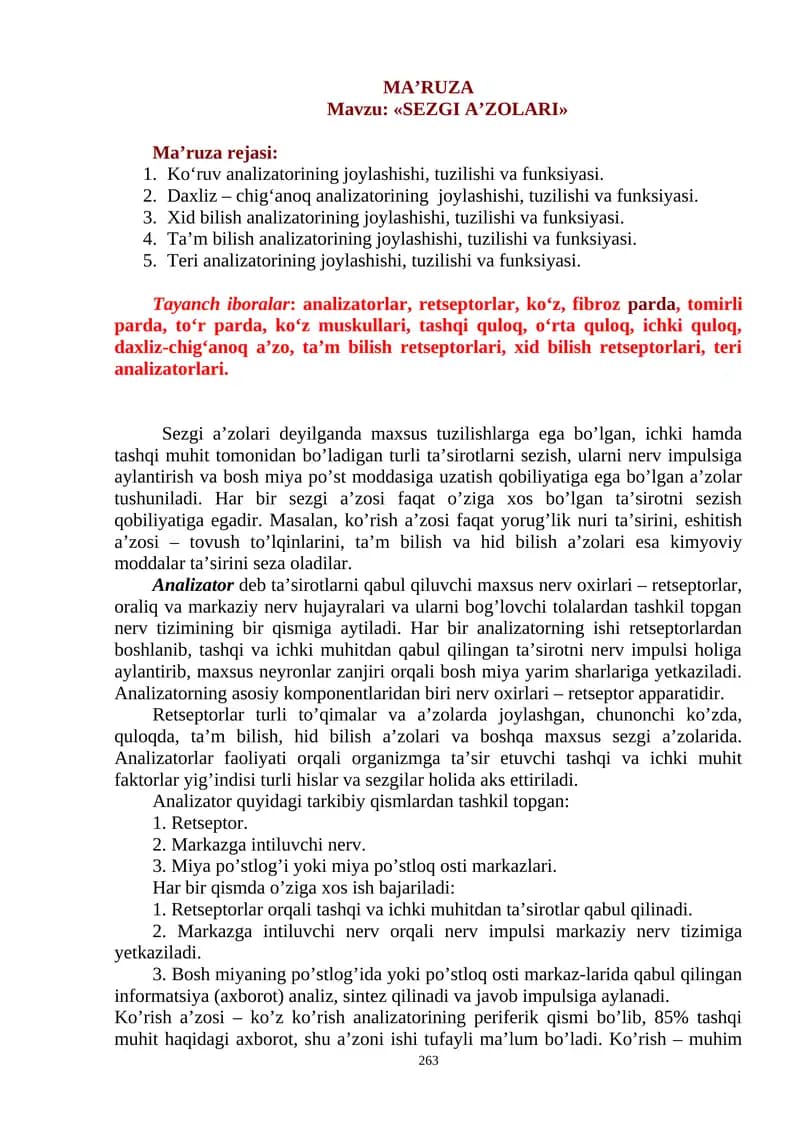 Sezgi a’zolari