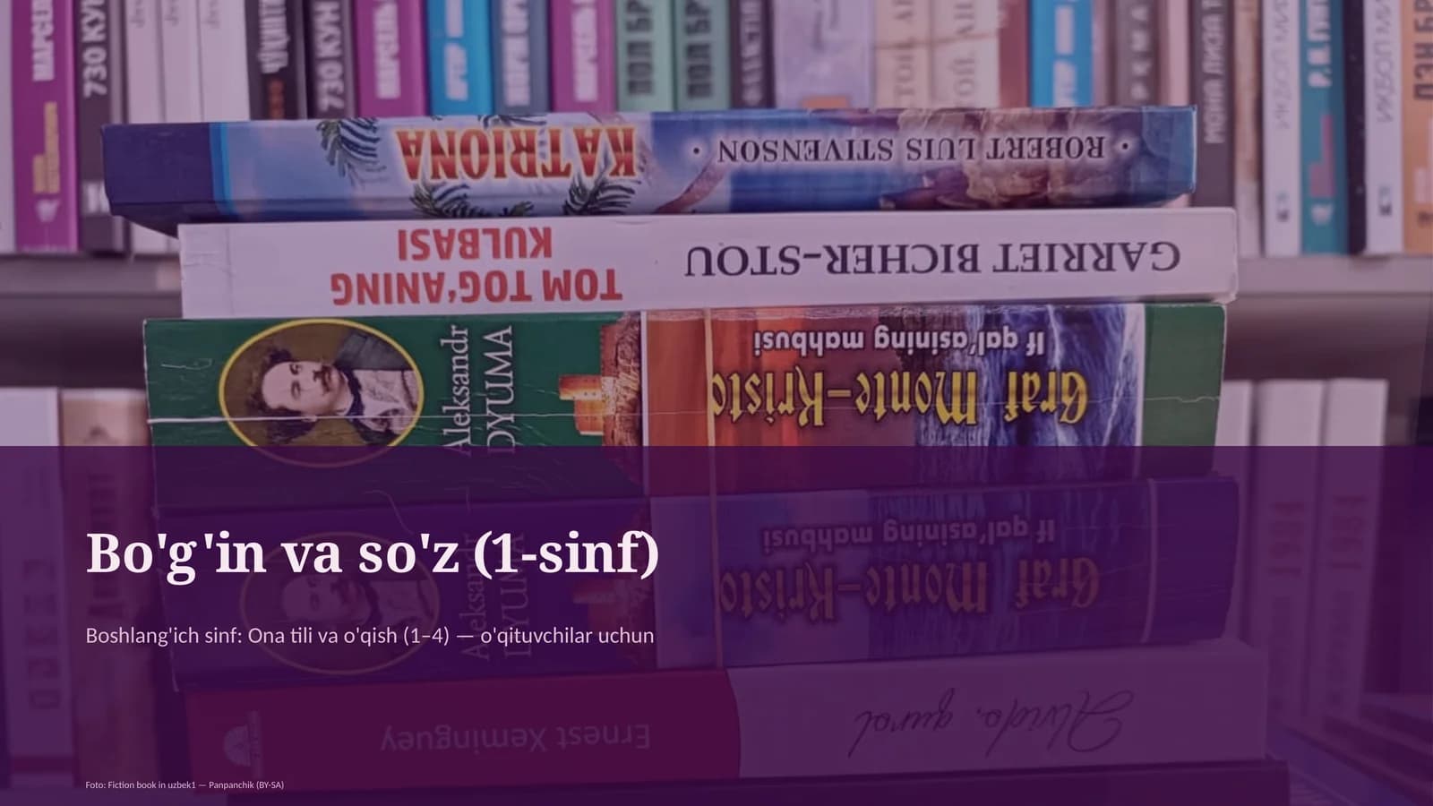 Bo'g'in va so'z (1-sinf)