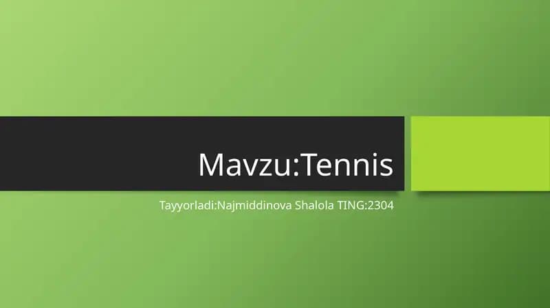 Tennis