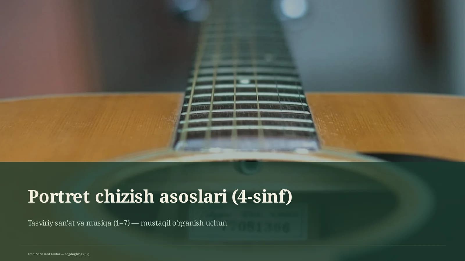 Portret chizish asoslari (4-sinf)