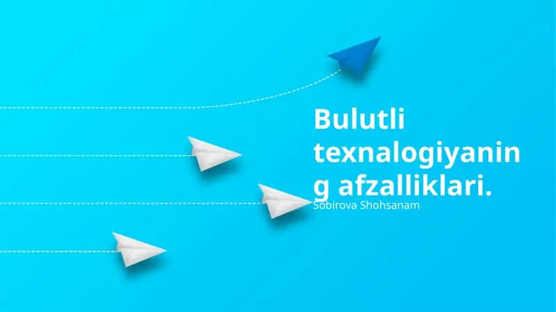 Bulut Texnologiyalarining Afzalliklari