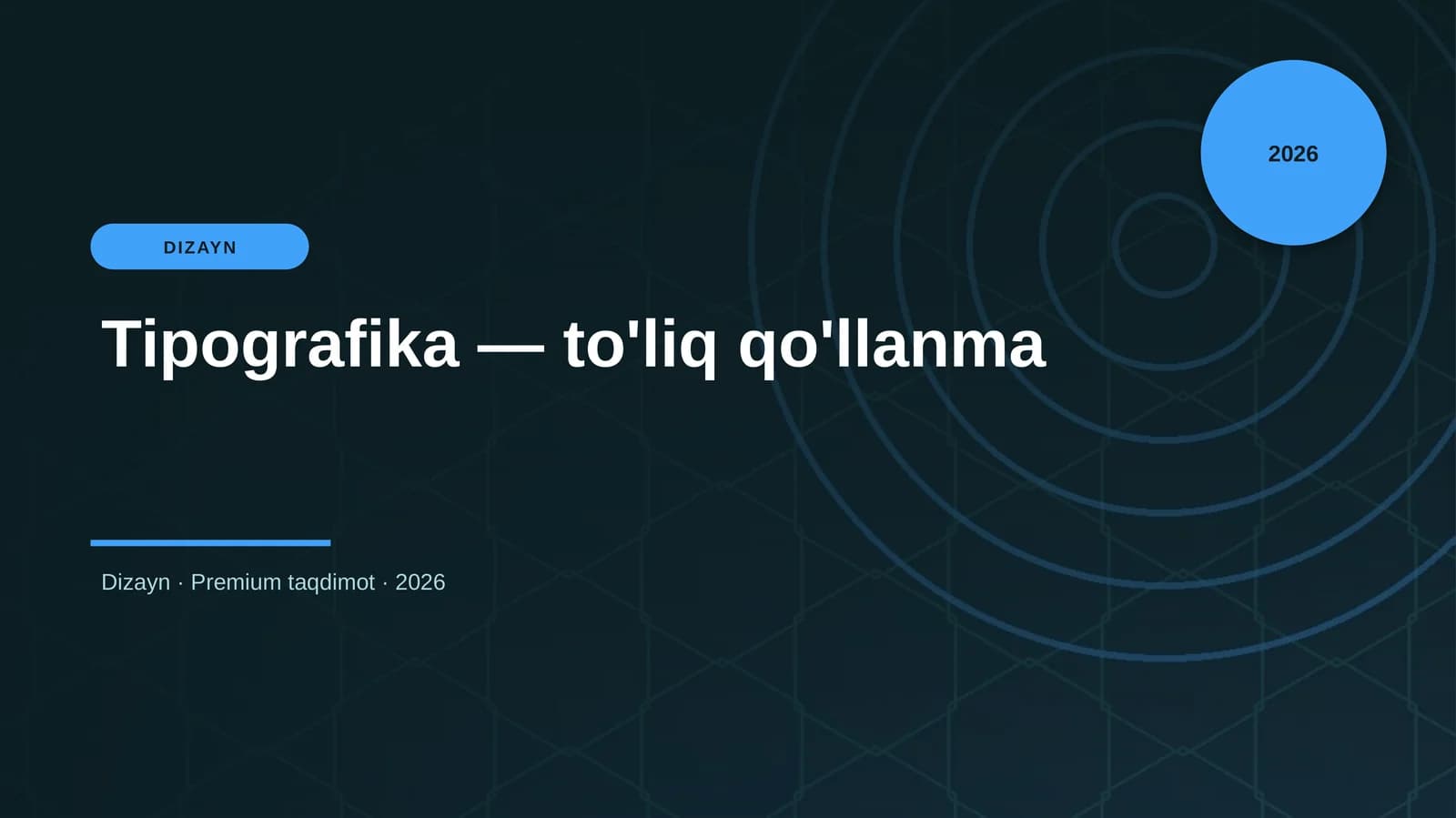 Tipografika — to'liq qo'llanma