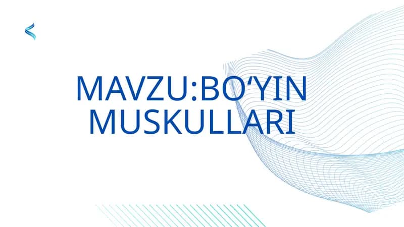 Boʻyin muskullari