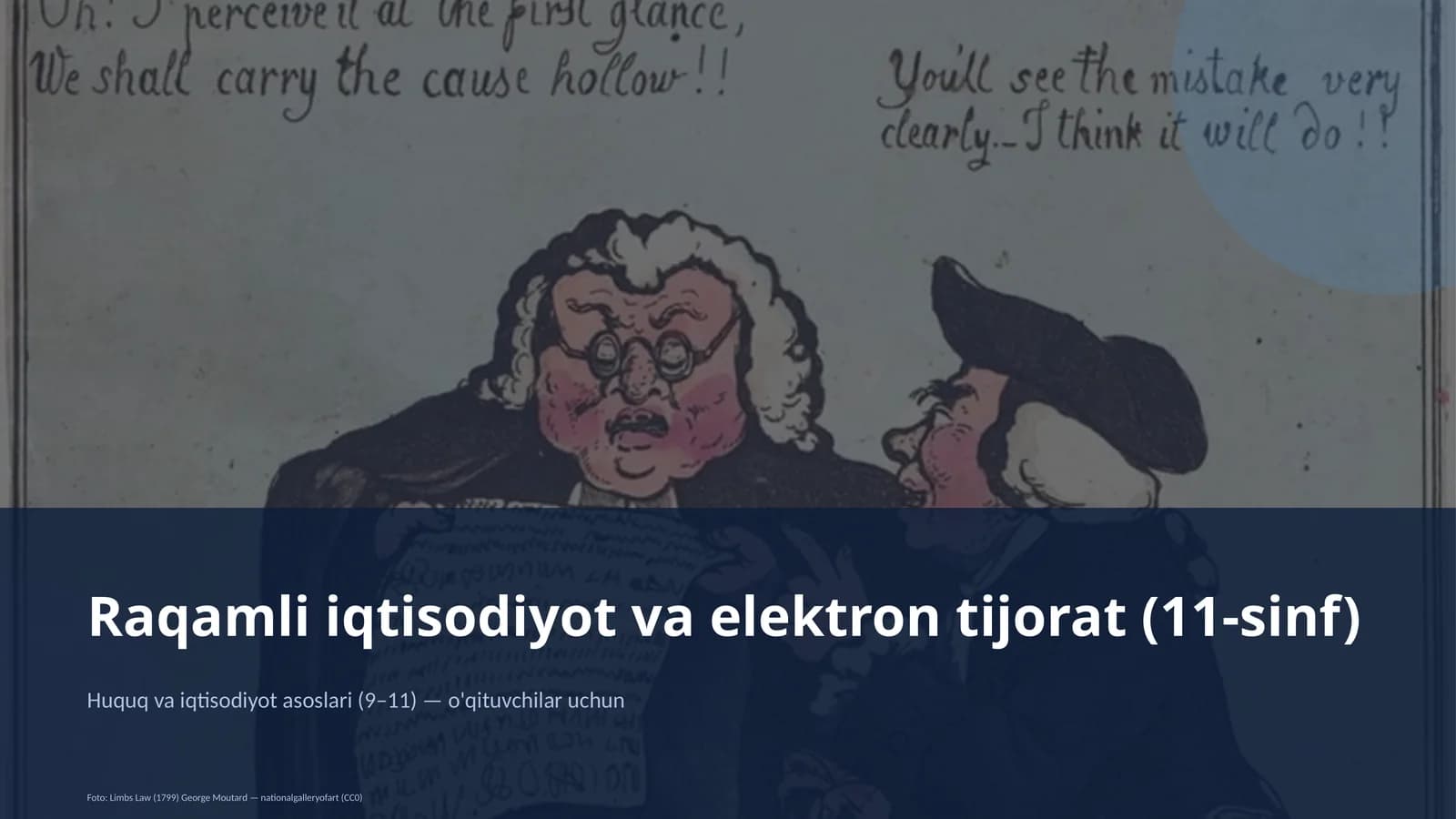 Huquq va iqtisodiyot asoslari (9–11) - o'qituvchilar uchun