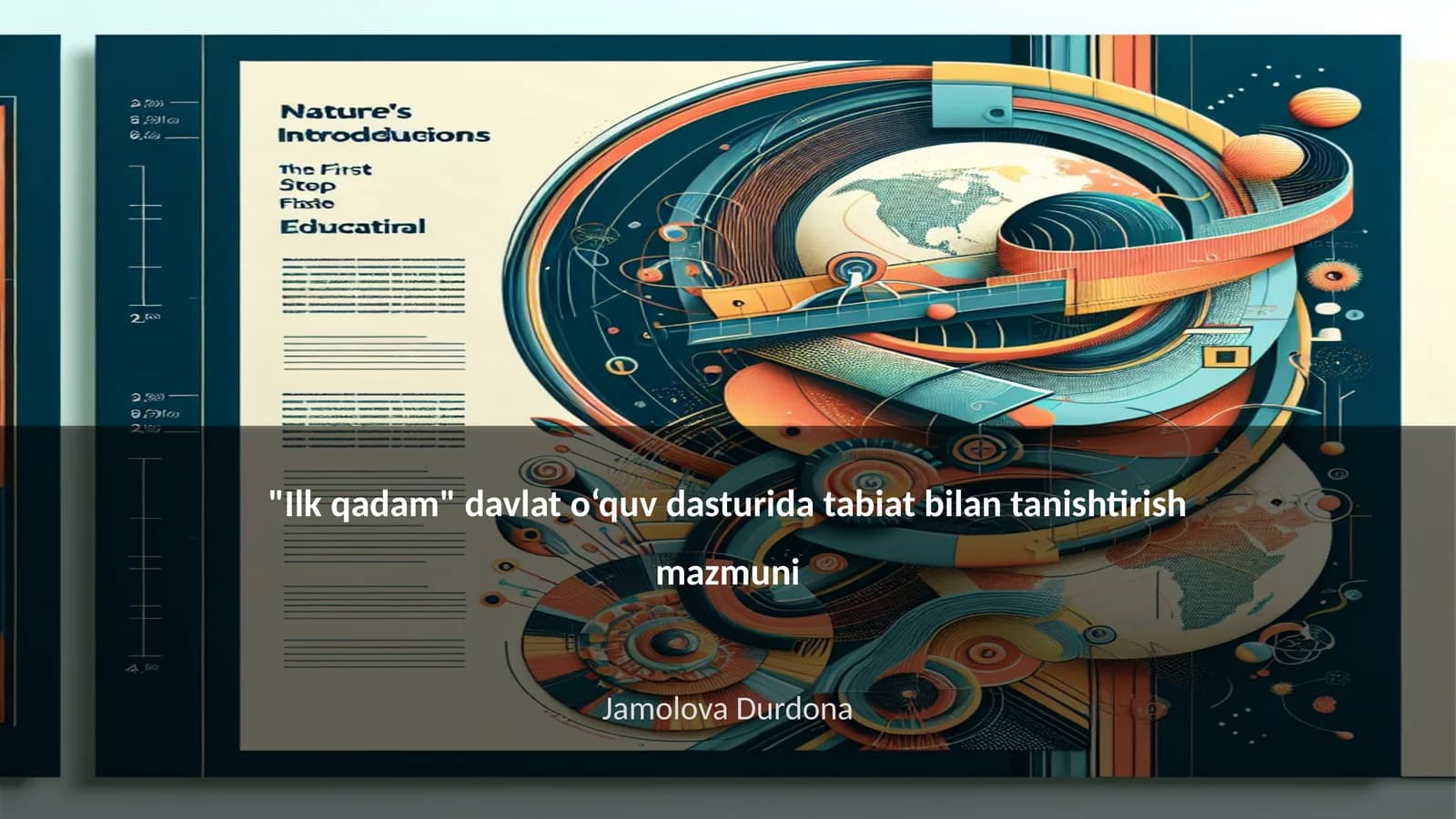 "Ilk qadam" davlat o‘quv dasturida tabiat bilan tanishtirish mazmuni