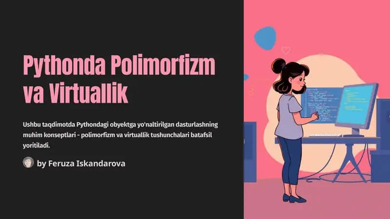 Polimorfizm va Virtuallik