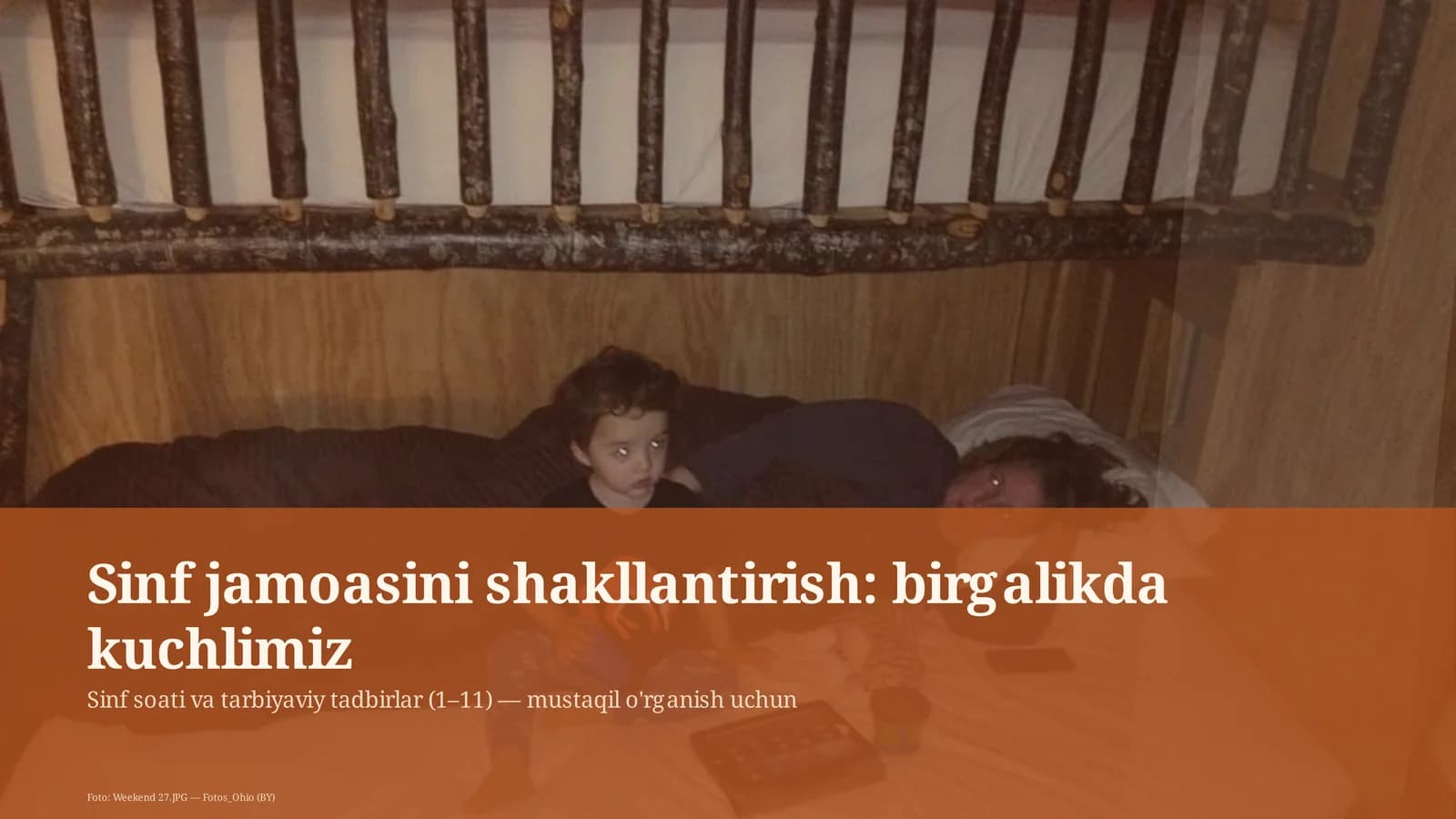 Sinf soati va tarbiyaviy tadbirlar