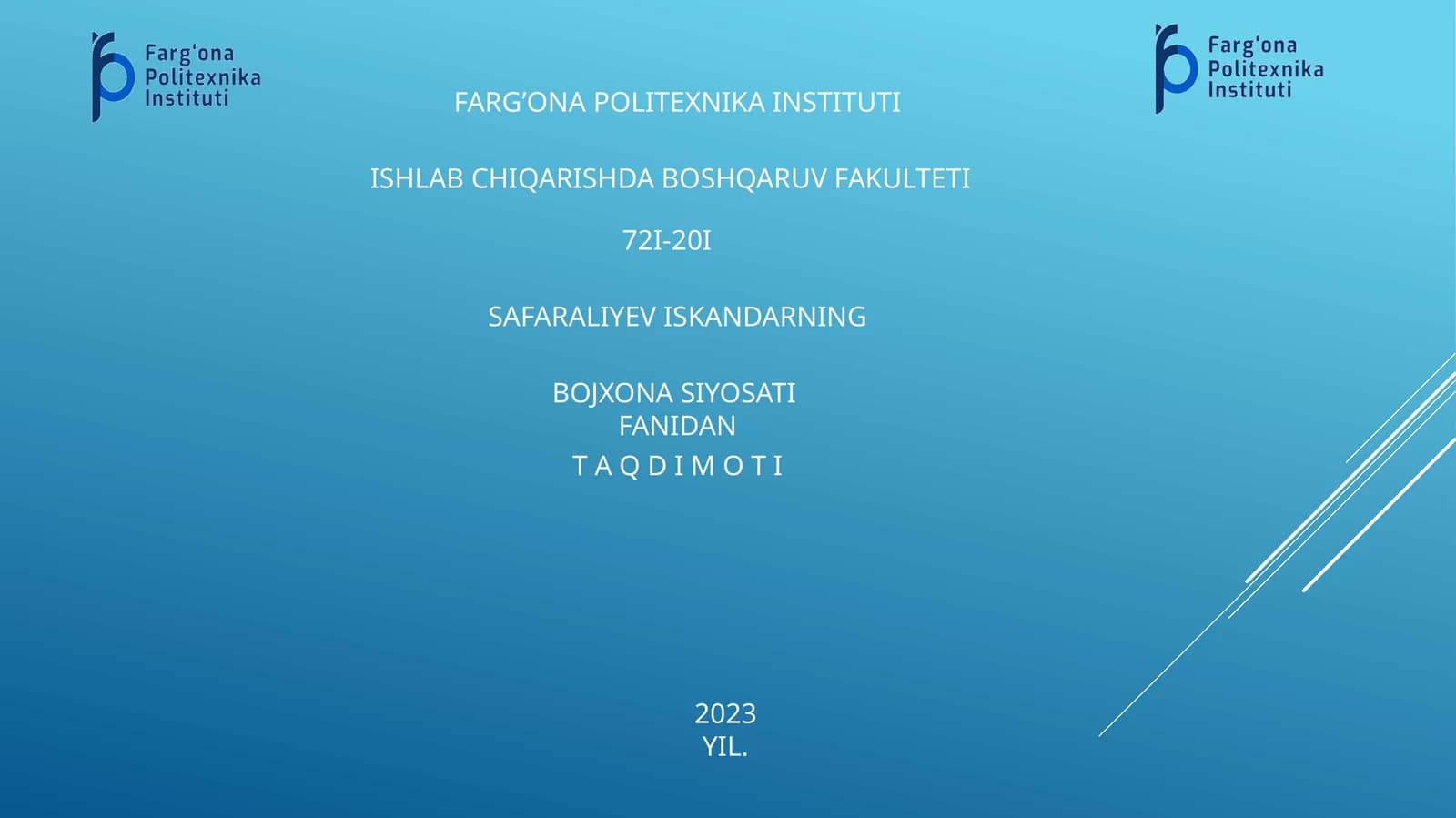 BOJXONA SIYOSATI