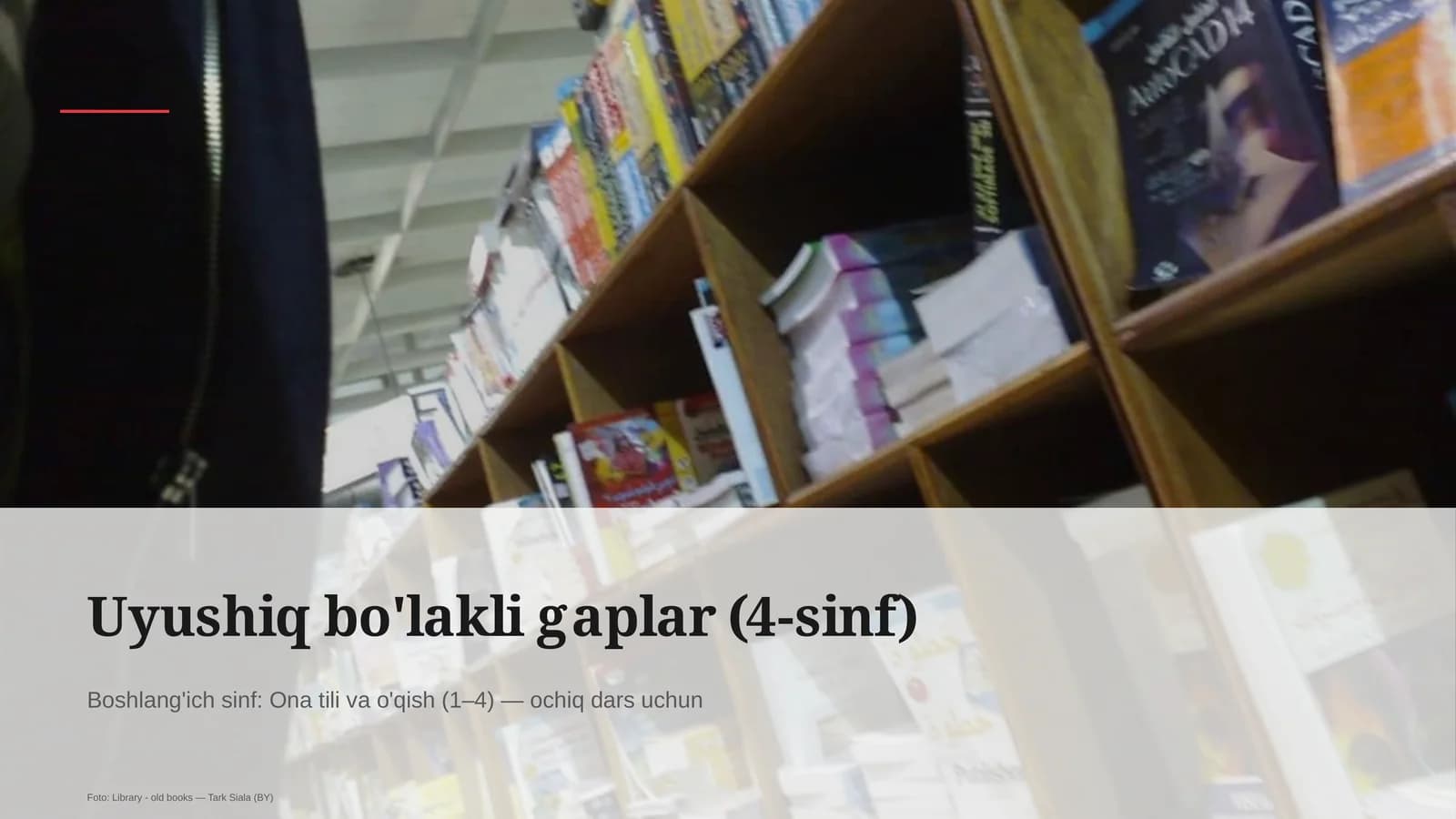 Uyushiq bo'lakli gaplar (4-sinf)