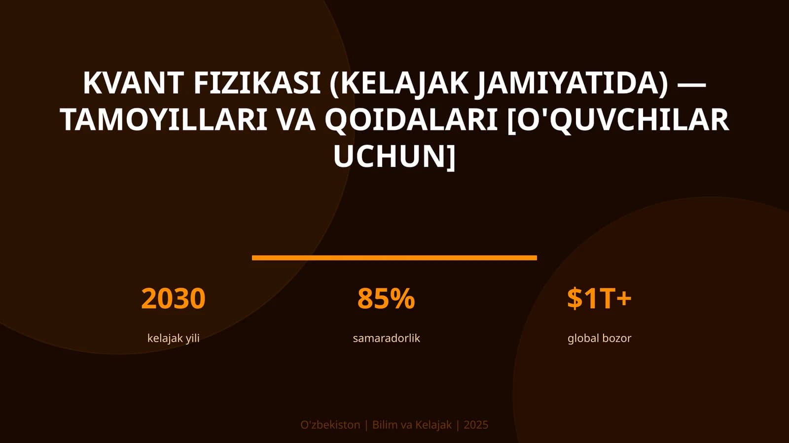 Kvant fizikasi (kelajak jamiyatida) — tamoyillari va qoidalari [o'quvchilar uchun]