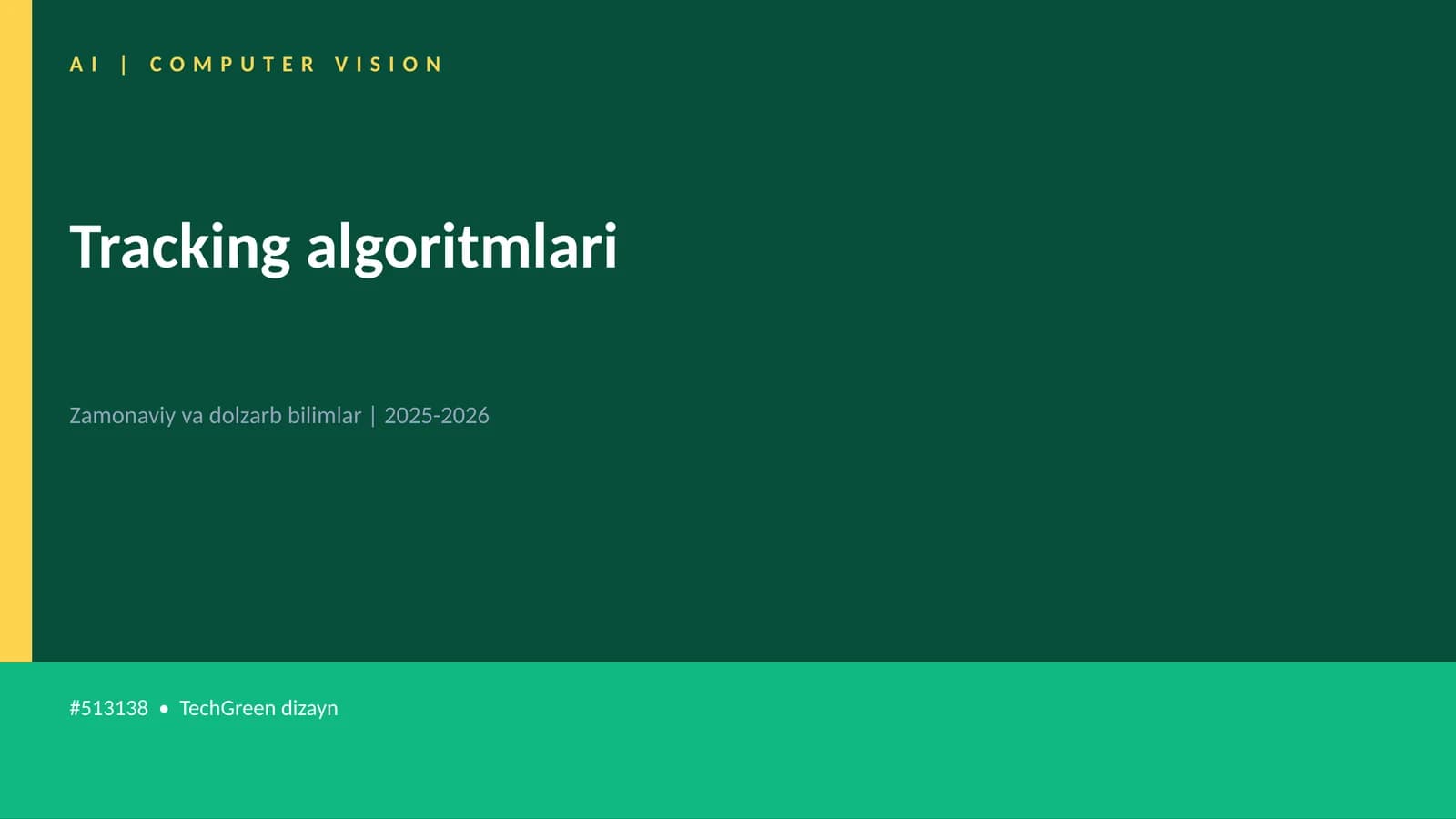 Tracking algoritmlari