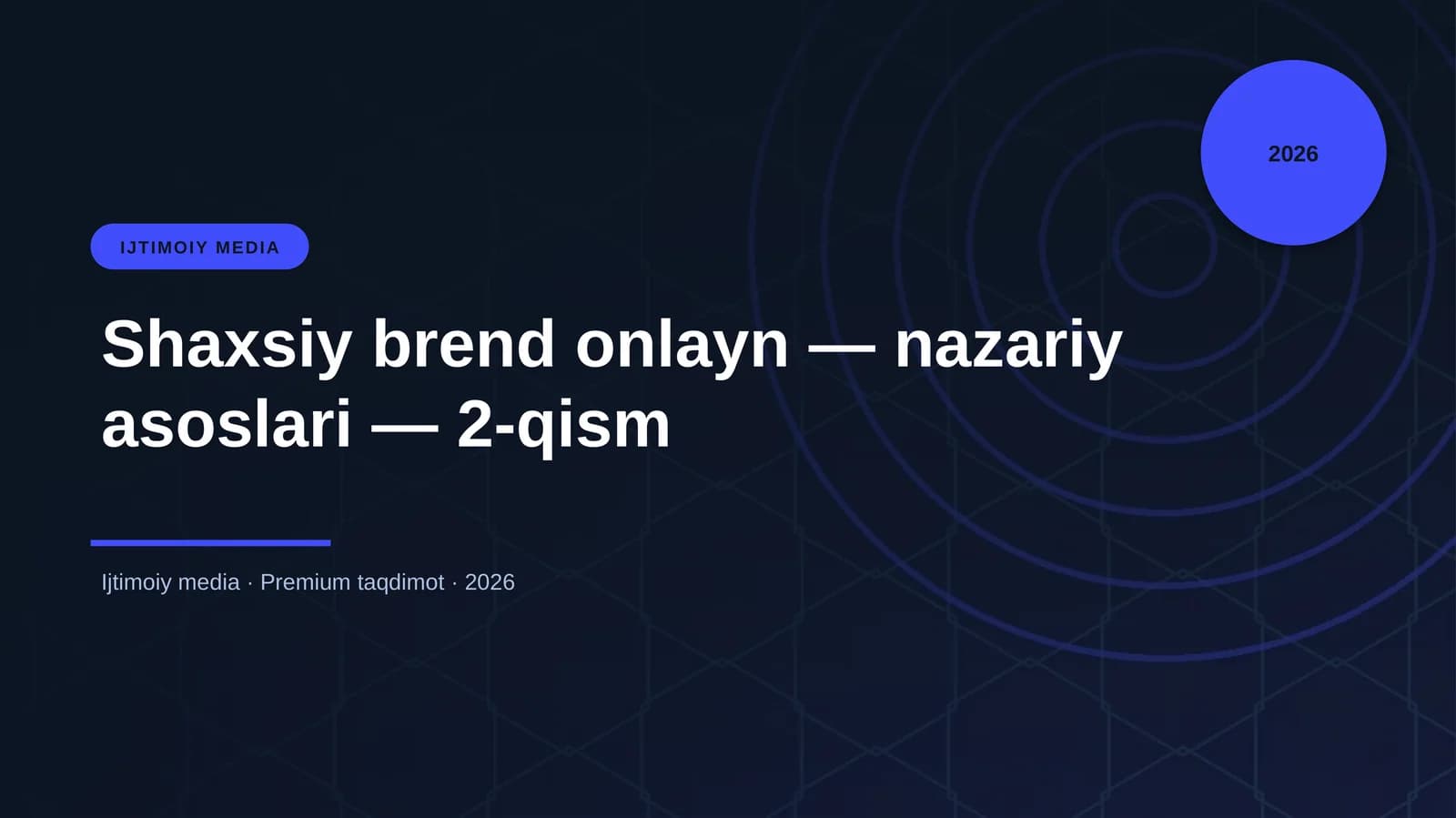IJTIMOIY MEDIA