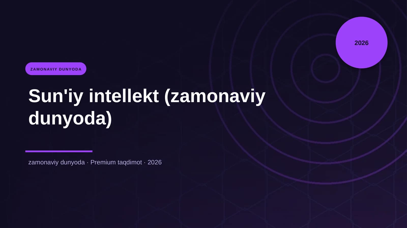 Sun'iy intellekt (zamonaviy dunyoda)