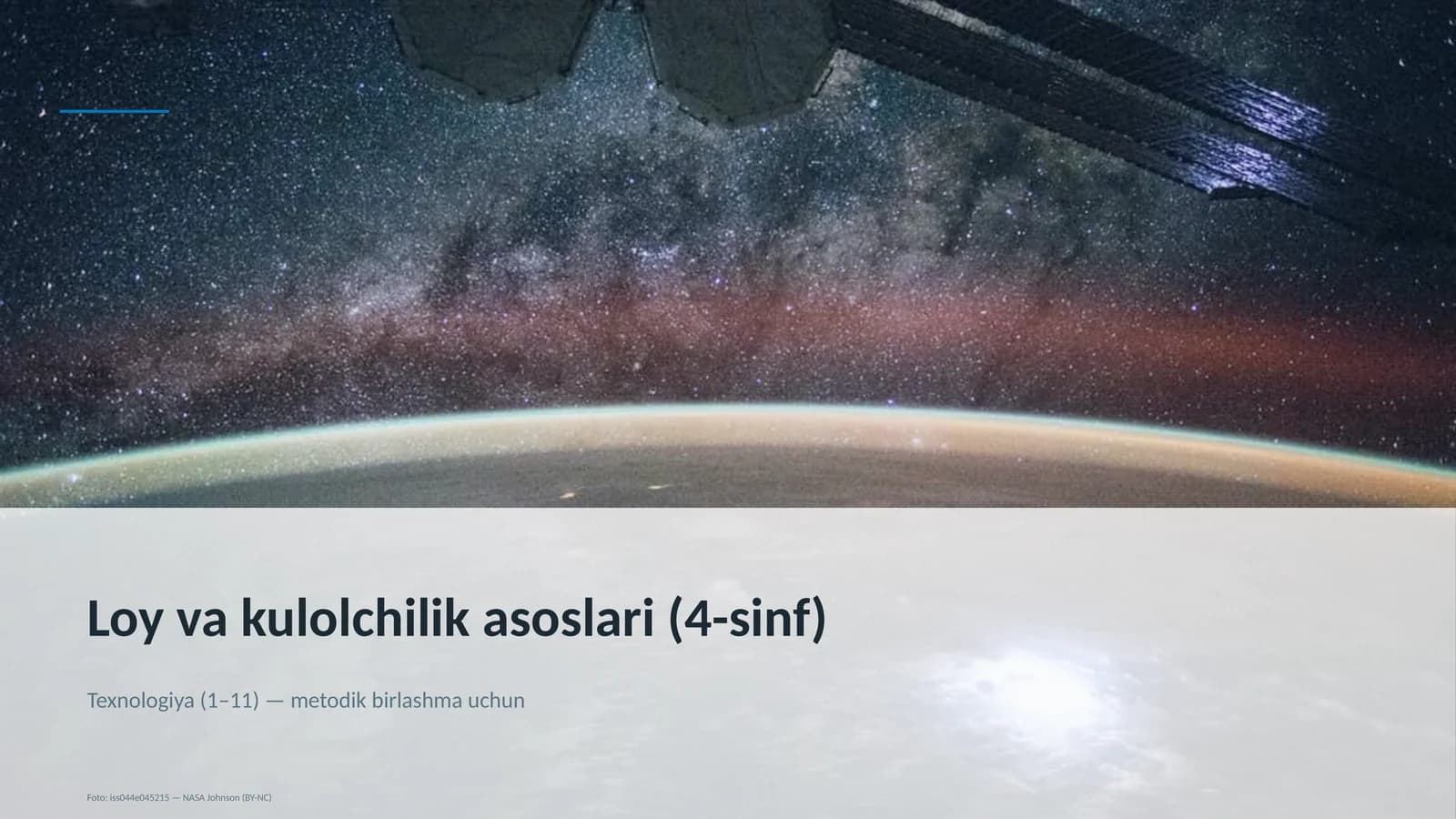Loy va kulolchilik asoslari (4-sinf)