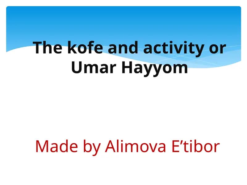 Umar Hayyom