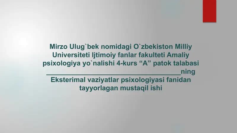 Stress psixofiziologiyasi