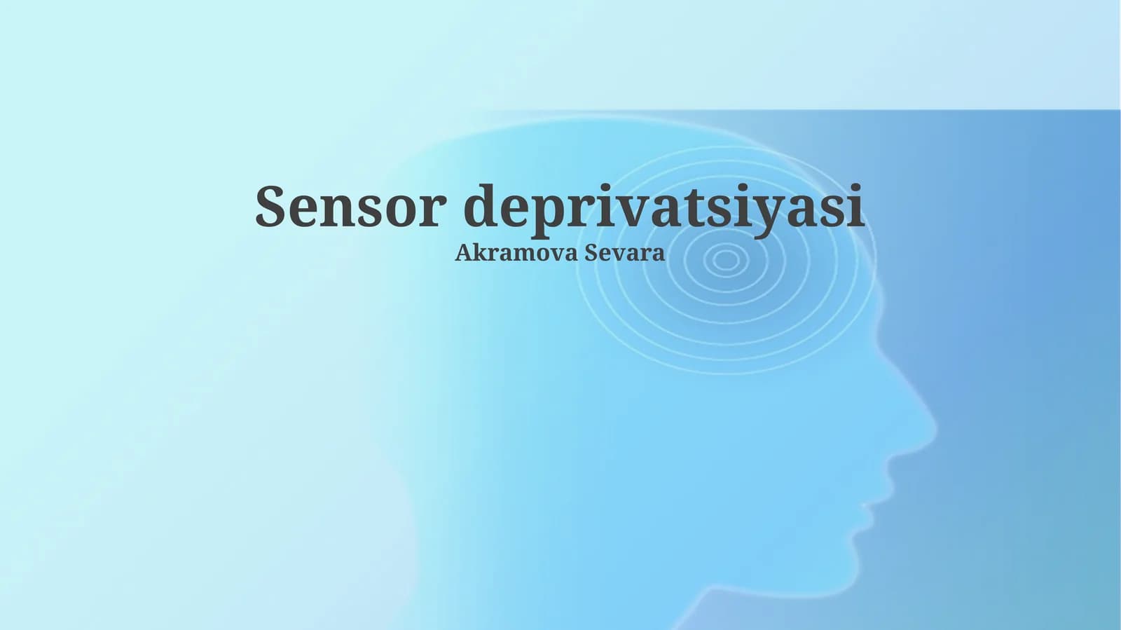 Sensor deprivatsiyasi