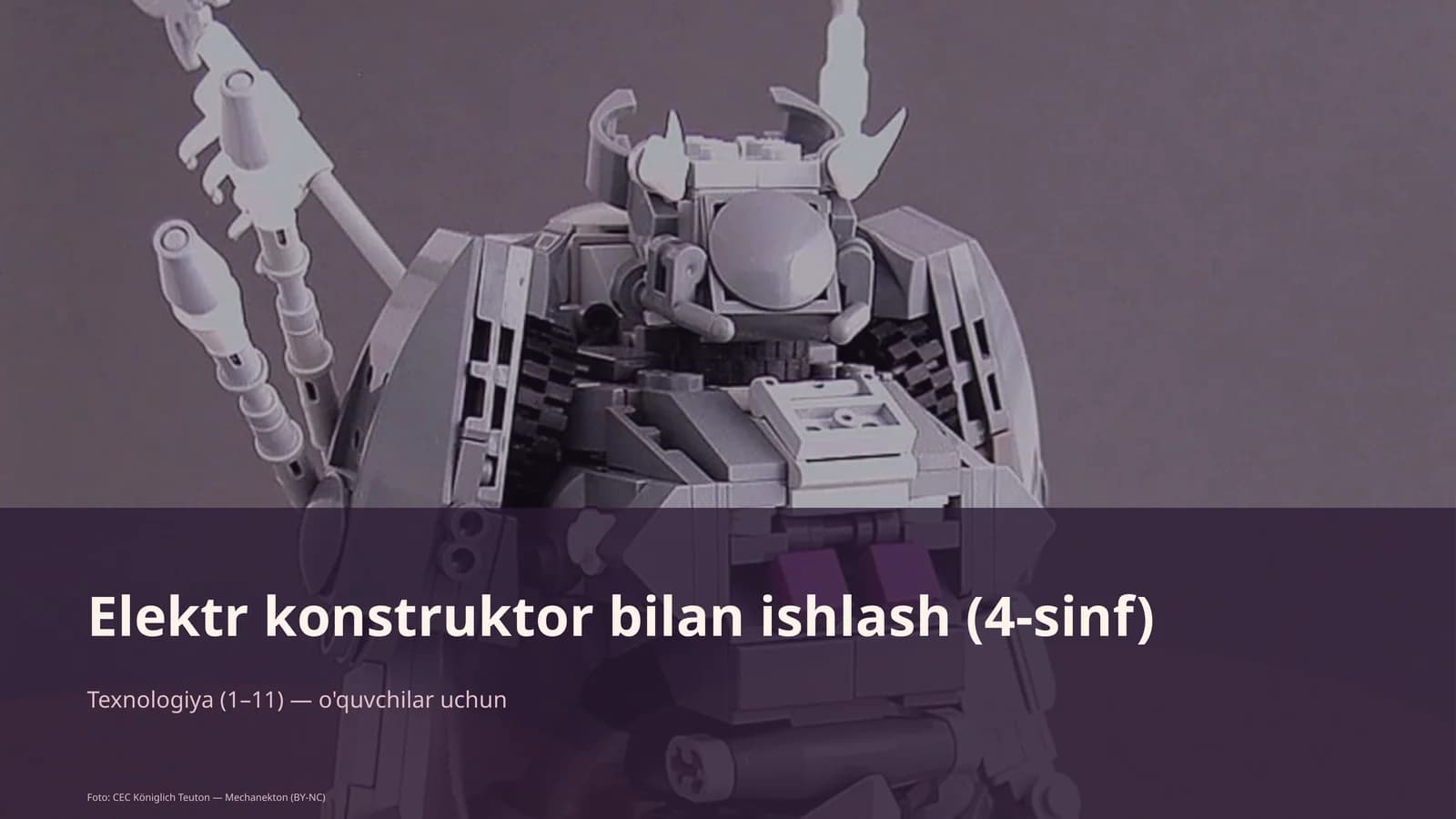 Elektr konstruktor bilan ishlash (4-sinf)