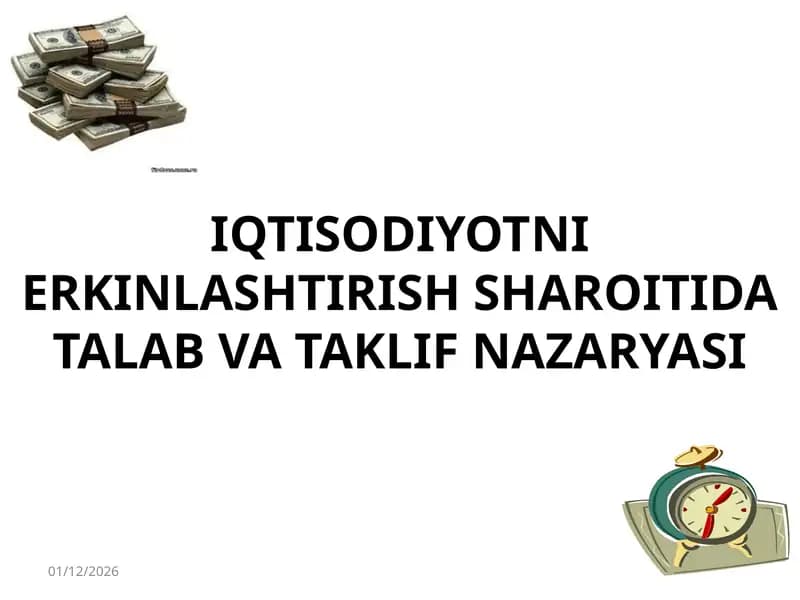 Talab va Taklif Nazaryasi