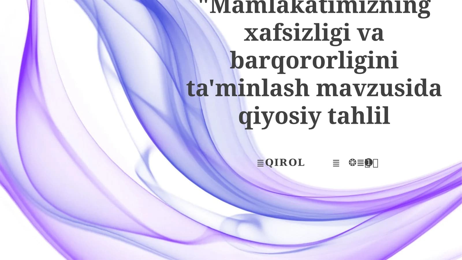 Xavfsizlik Choralarini Solishtirma Tahlili