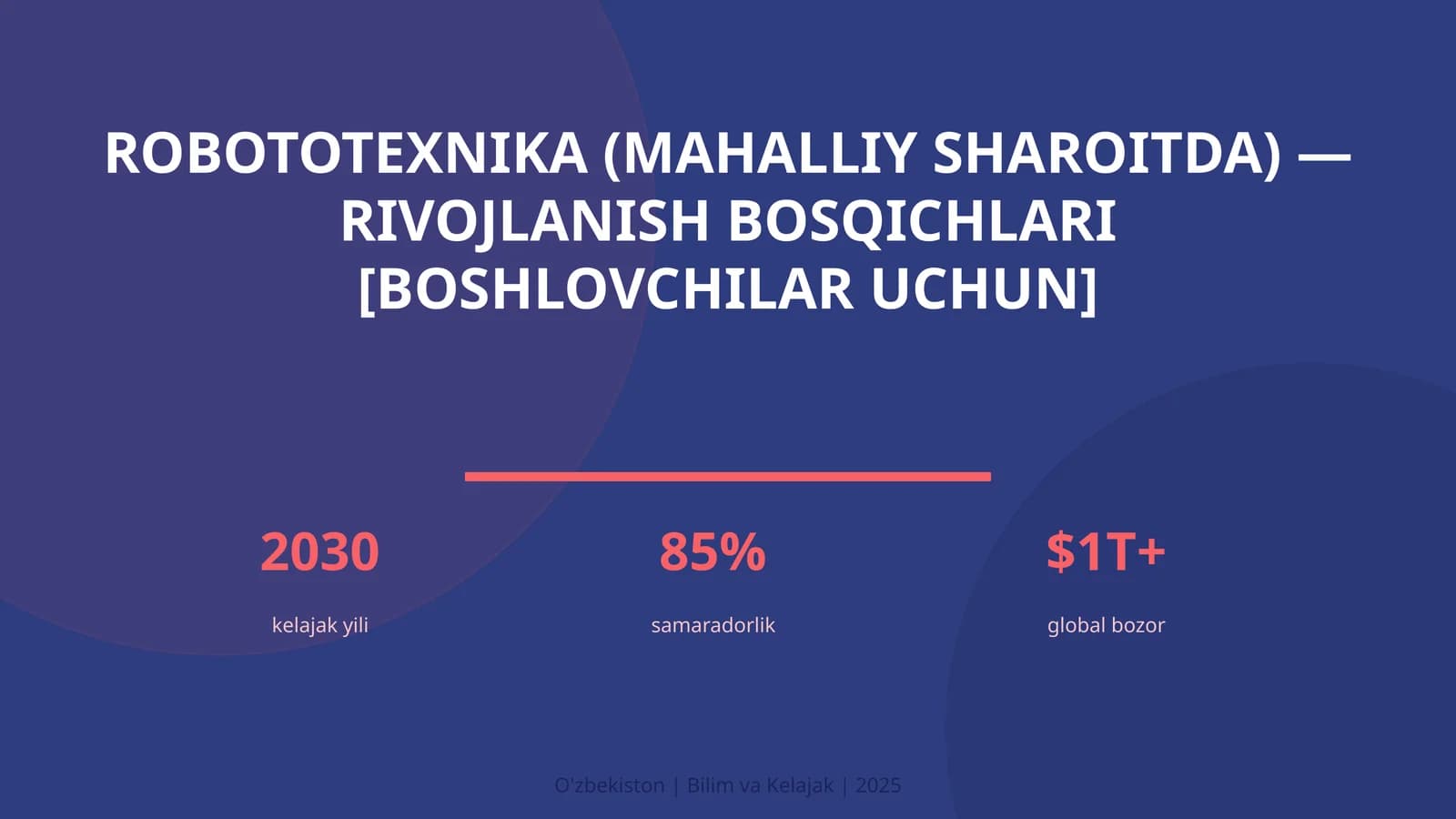 Robototexnika (mahalliy sharoitda) — rivojlanish bosqichlari [boshlovchilar uchun]