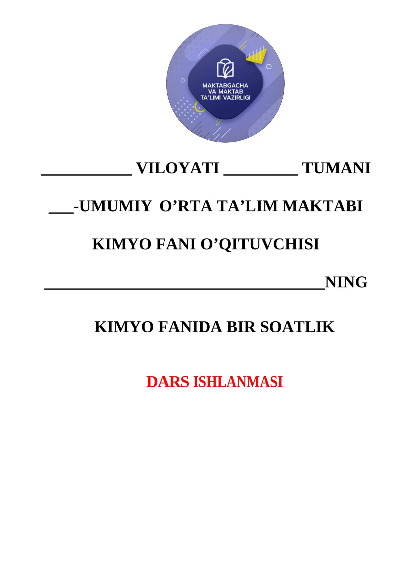 Kislotali yomg’irlar Dars Ishlanmasi