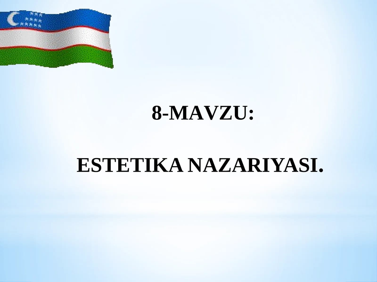 ESTETIKA NAZARIYASI