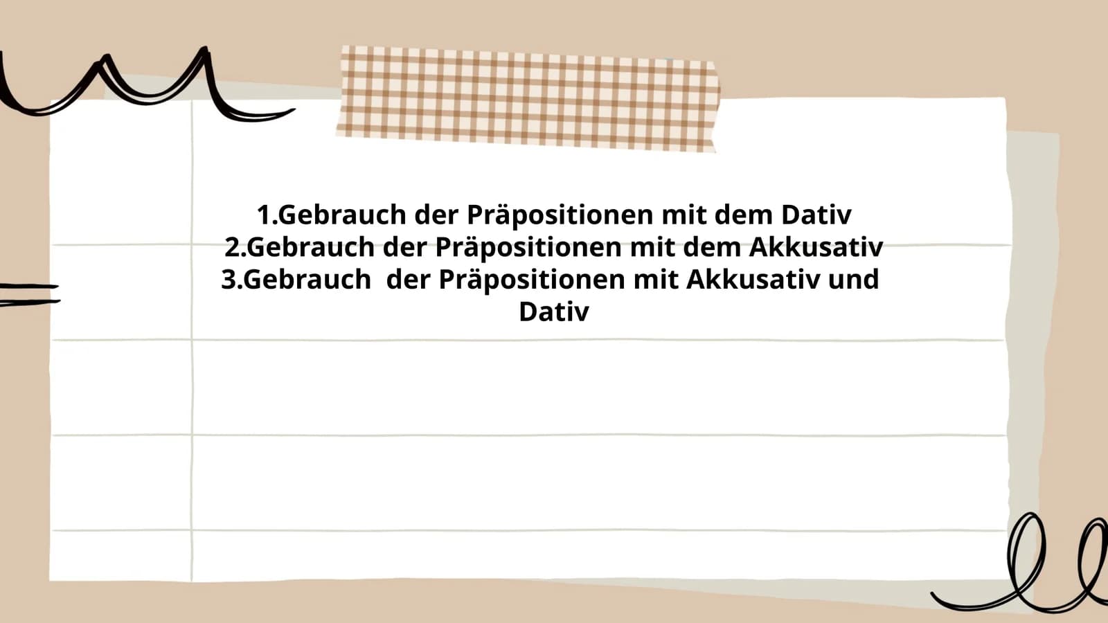 Präpositionen mit Dativ im alltäglichen Sprachgebrauch
