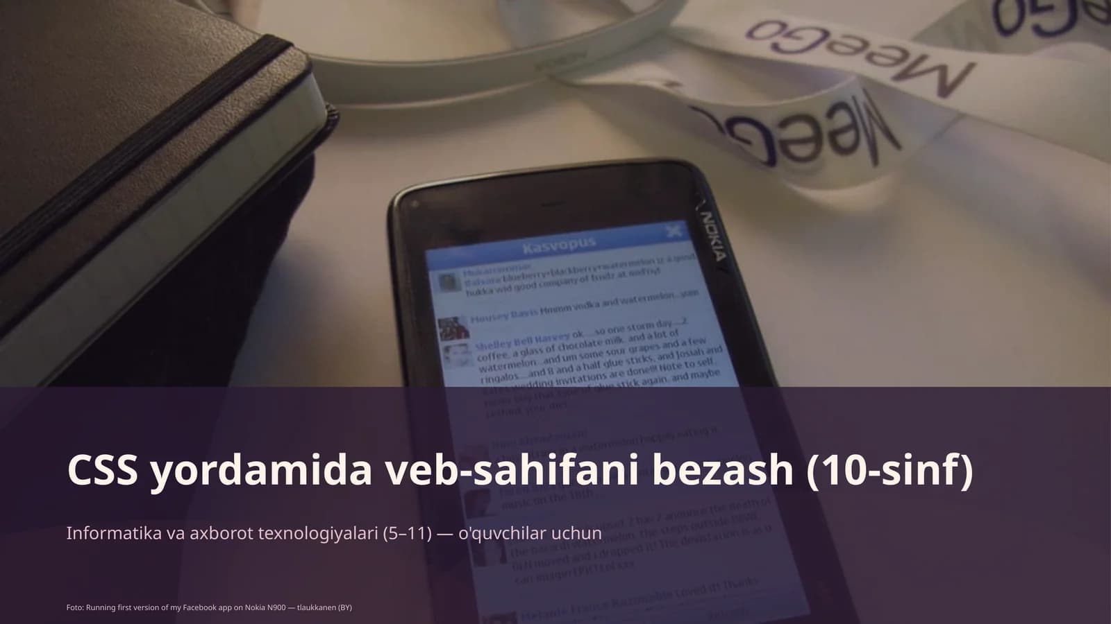 CSS yordamida veb-sahifani bezash (10-sinf)