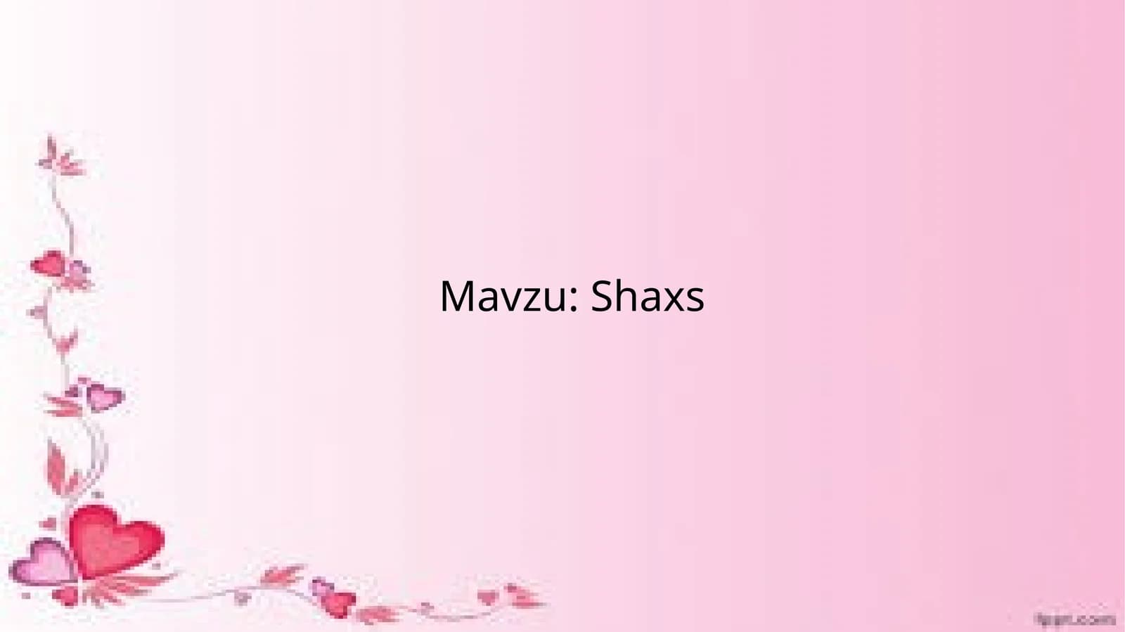 Shaxs