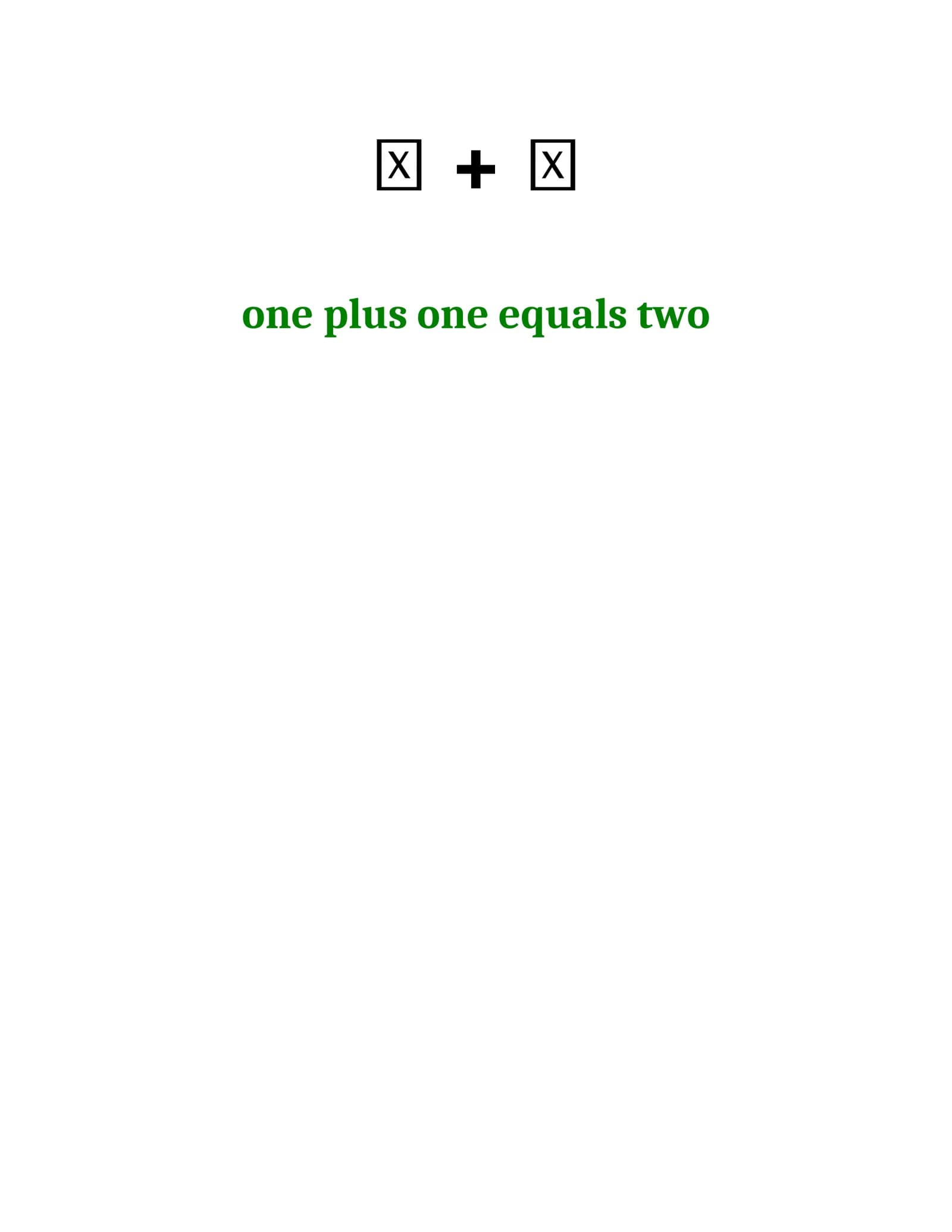 English addition