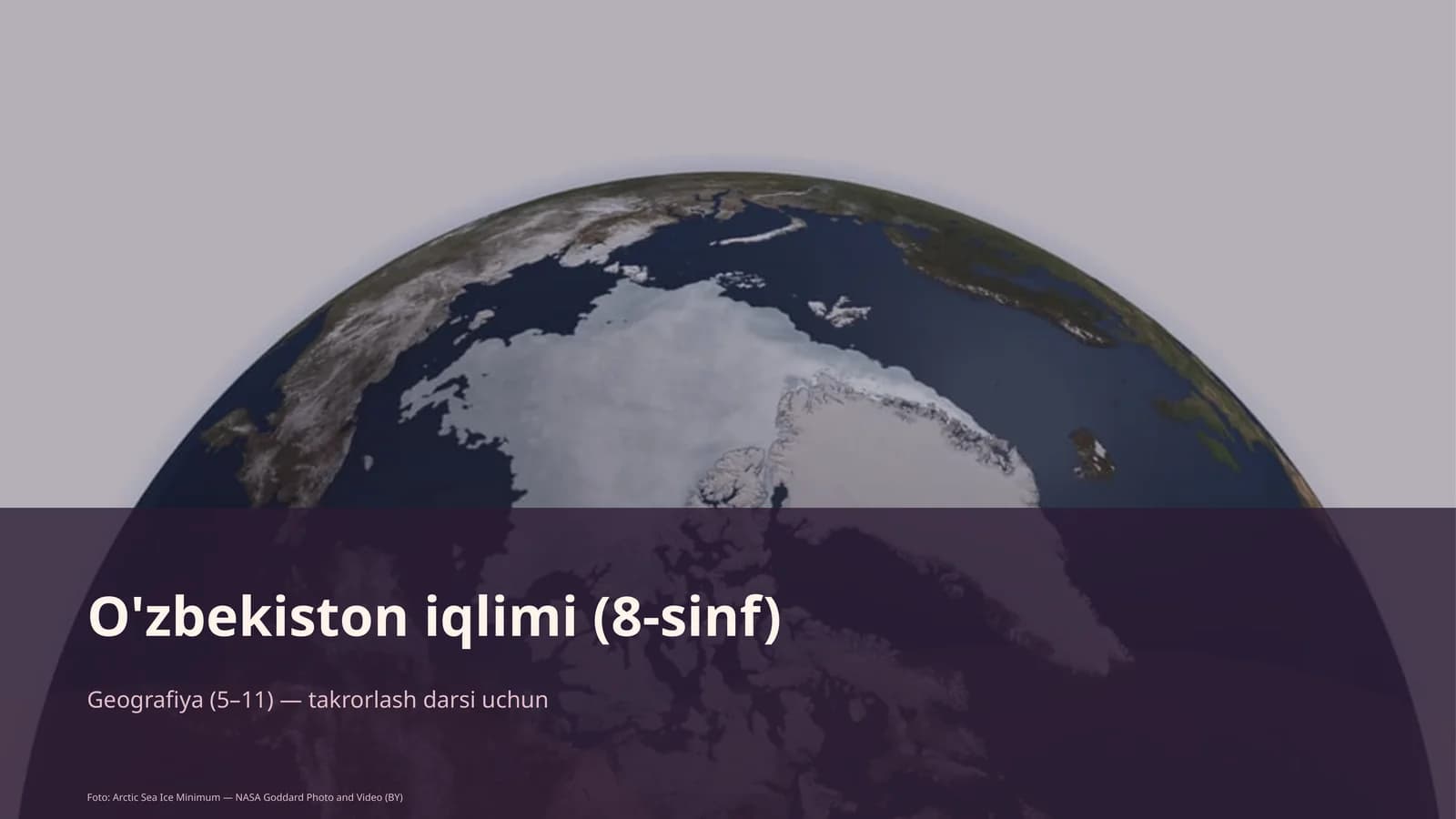 O'zbekiston iqlimi (8-sinf)