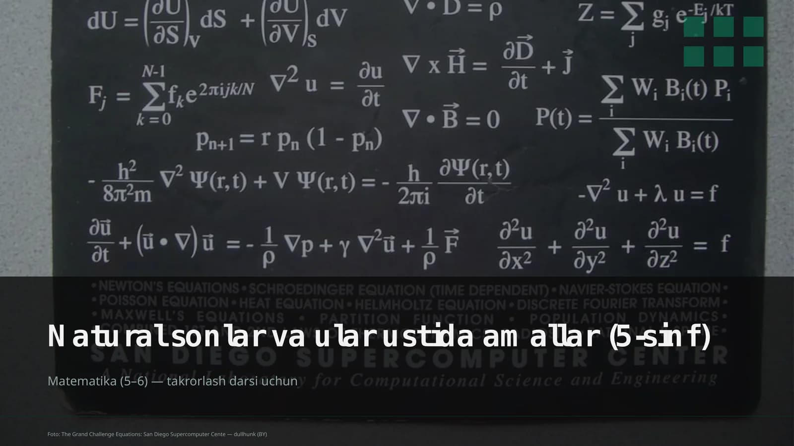 Natural sonlar va ular ustida amallar (5-sinf)