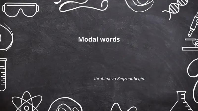 Modal so'zlar