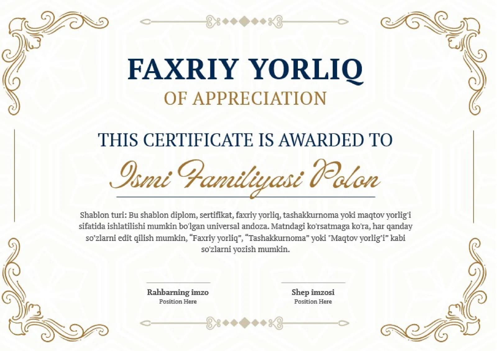 FAXRIY YORLIQ