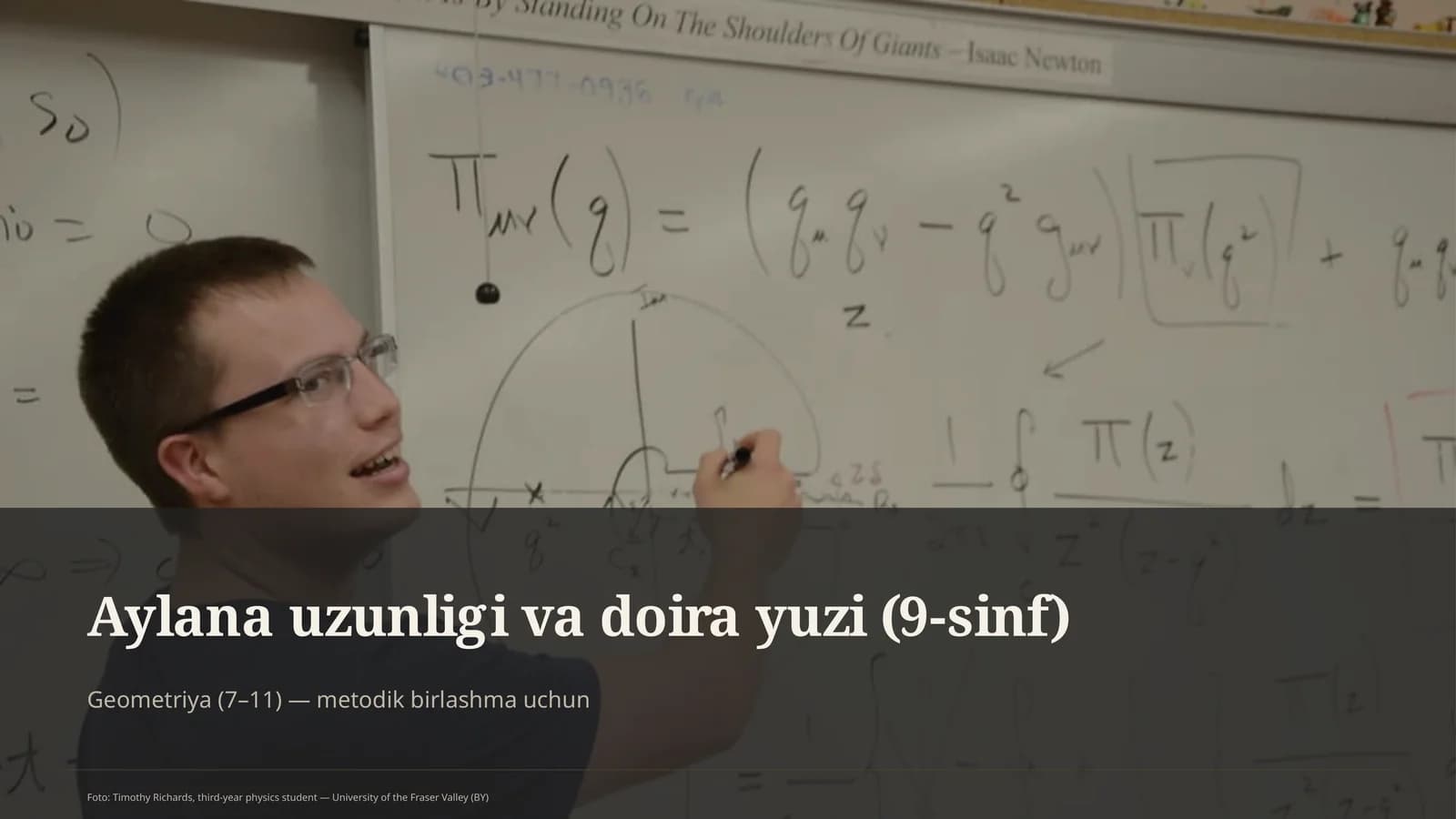 Aylana uzunligi va doira yuzi (9-sinf)