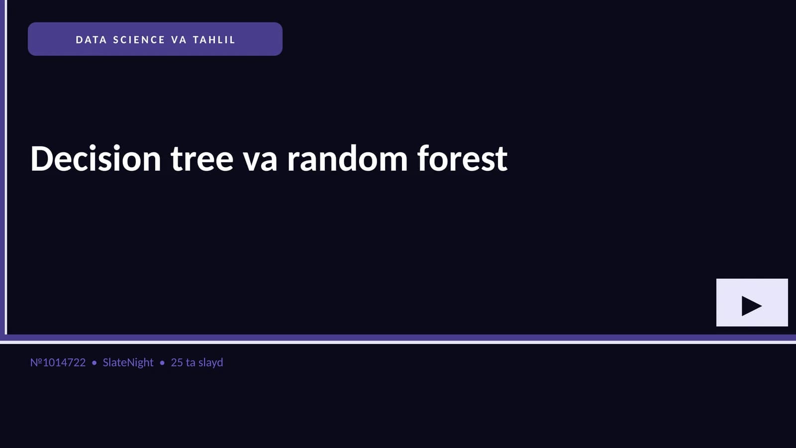 DATA SCIENCE VA TAHLIL
