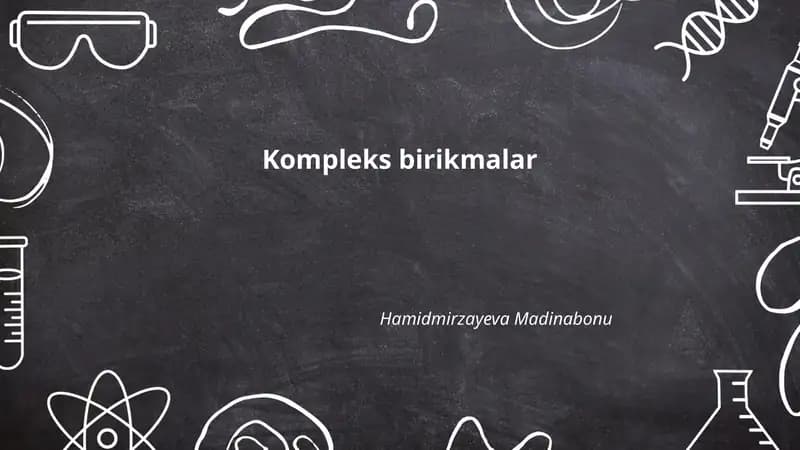 Kompleks birikmalar