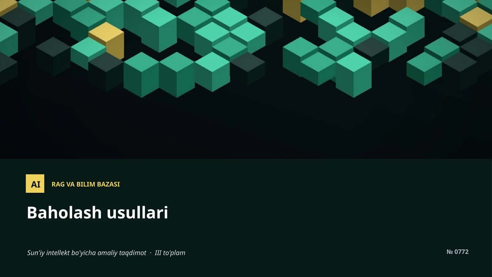Baholash usullari