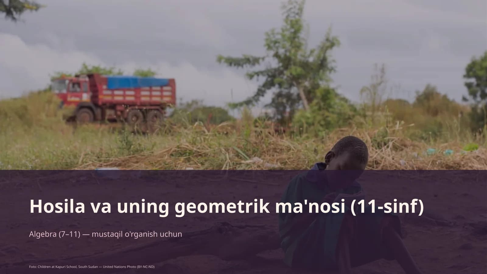Hosila va uning geometrik ma'nosi (11-sinf)