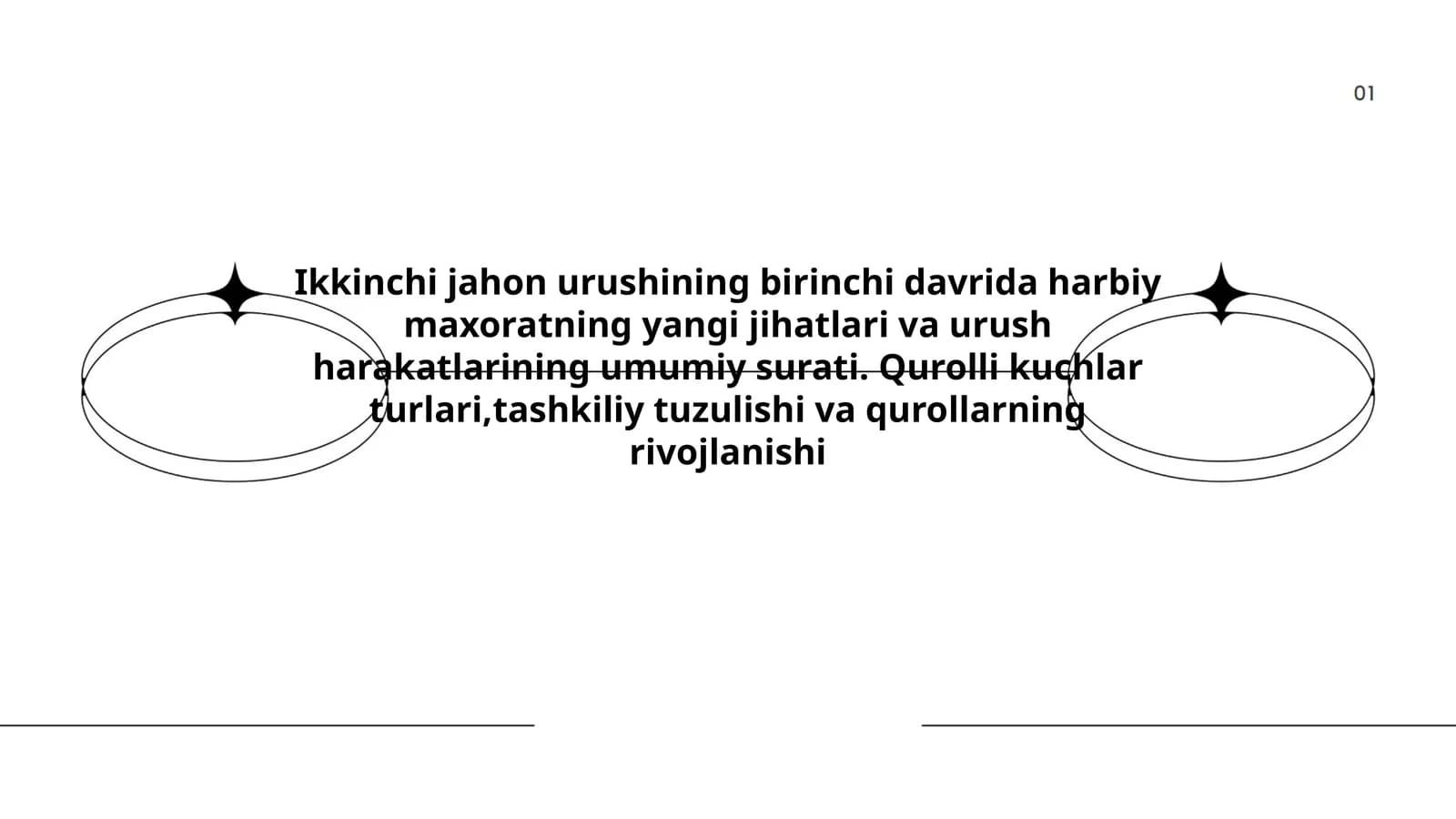 Ikkinchi jahon urushining birinchi davrida harbiy maxoratning yangi jihatlari va urush harakatlarining umumiy surati. Qurolli kuchlar turlari,tashkiliy tuzulishi va qurollarning rivojlanishi