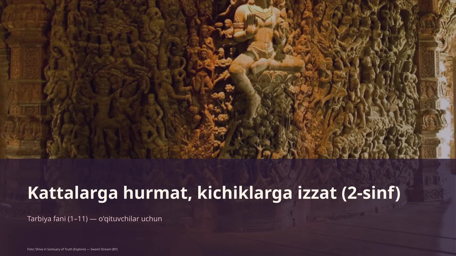 Kattalarga hurmat, kichiklarga izzat (2-sinf)