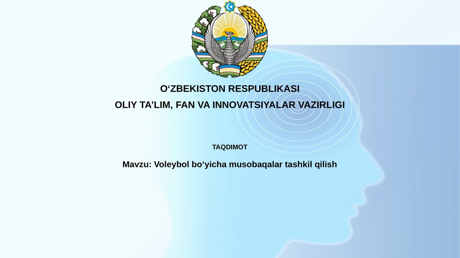 Voleybol boʻyicha musobaqalar tashkil qilish