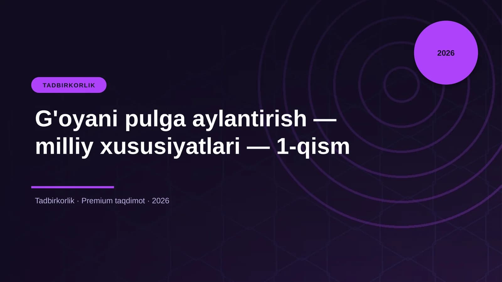 G'oyani pulga aylantirish — milliy xususiyatlari — 1-qism