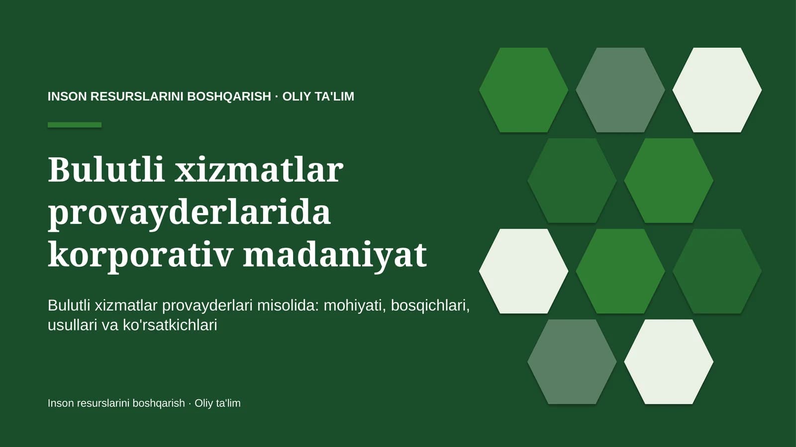 Bulutli xizmatlar provayderlarida korporativ madaniyat
