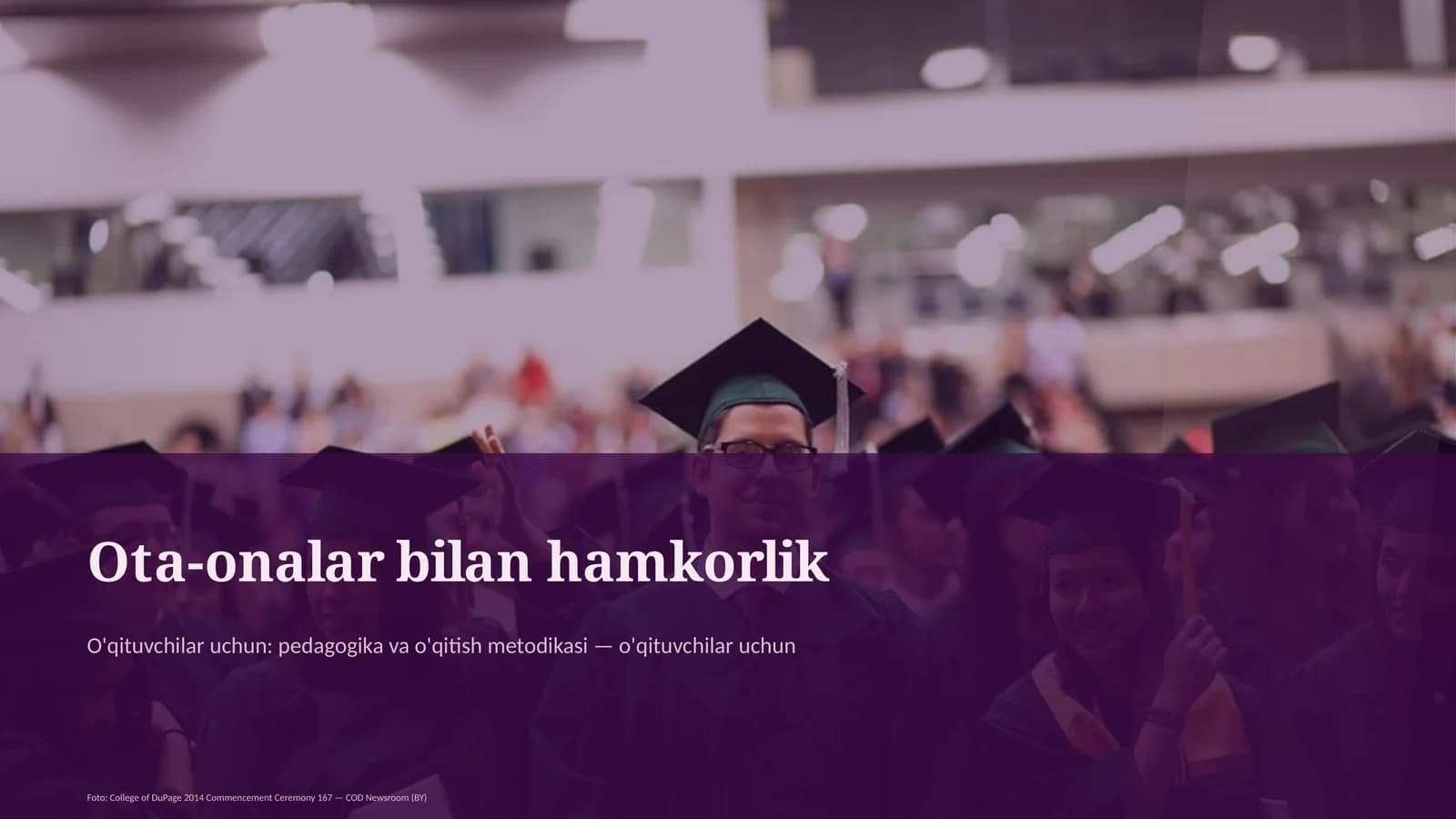 Pedagogika va o'qitish metodikasi