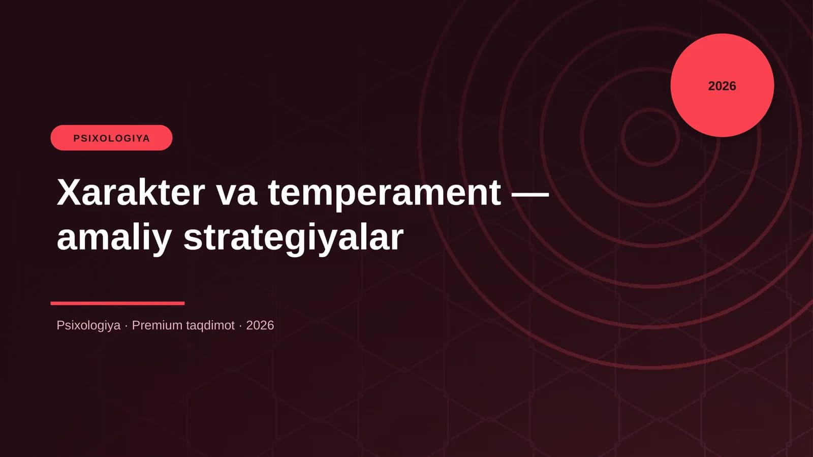 Xarakter va temperament — amaliy strategiyalar