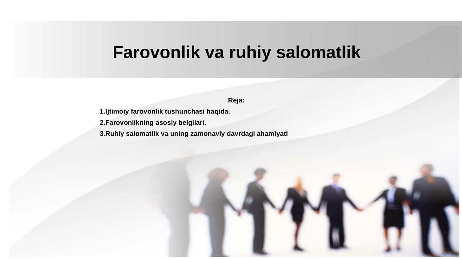 Farovonlik va ruhiy salomatlik